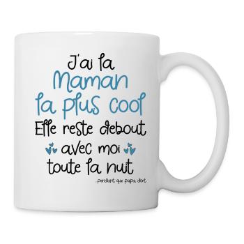 La maman la plus cool - Mug blanc - blanc - Droite