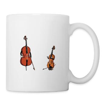 Violine Cello Ich bin dein Vater - Tasse - Weiß - Rechts