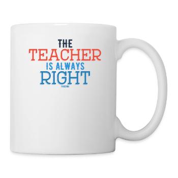 Teacher saying funny school gift - Mug - white - Right