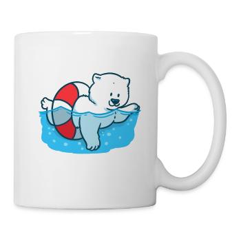 Ours polaire Changement climatique Climat Pôle Nord Arctique mondial - Mug blanc - blanc - Droite