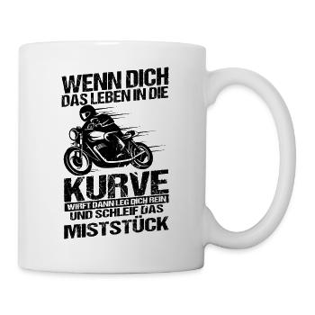 Motorrad Spruch - Tasse - Weiß - Rechts