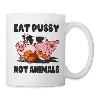 Vegan animal rights activists - Mug - white - Right