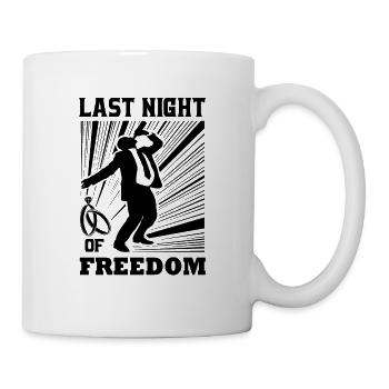 JGA - Letzte Nacht in Freiheit - Tasse - Weiß - Rechts