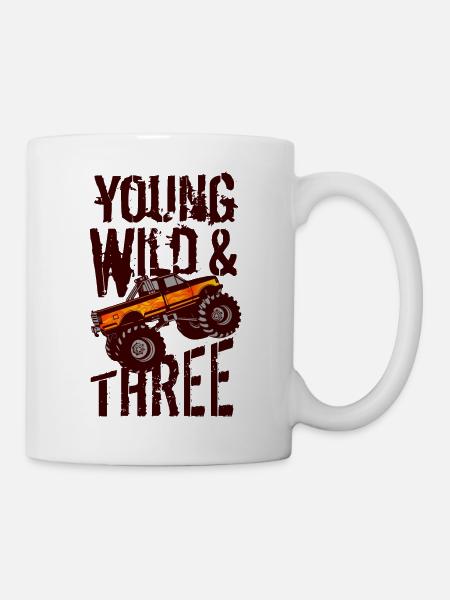 Monster Truck 3rd Birthday - Mug - white