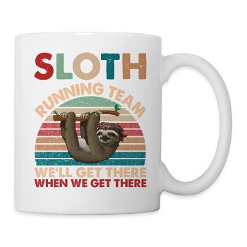 Sloth running Team - Mug blanc - blanc - Droite
