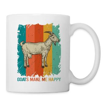 Ziege - Tasse - Weiß - Rechts