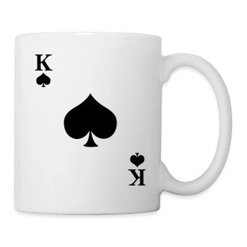 Costume de roi de pique Carnaval et Mardi Gras - Mug blanc - blanc - Droite