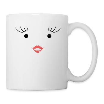 Déguisement Carnaval lait et chocolat partenaire - Mug blanc - blanc - Droite
