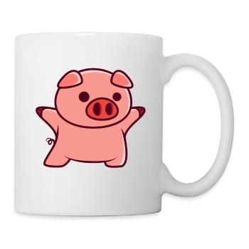 Petit cochon - Mug blanc - blanc - Droite