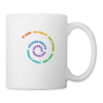 Birthday Gift 40th Birthday 40 Years - Mug - white - Right