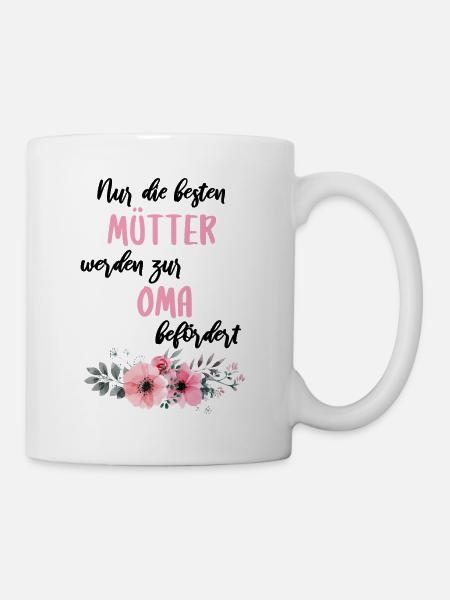 Mütter Mama Oma Großmutter Schwangerschaft - Tasse - Weiß