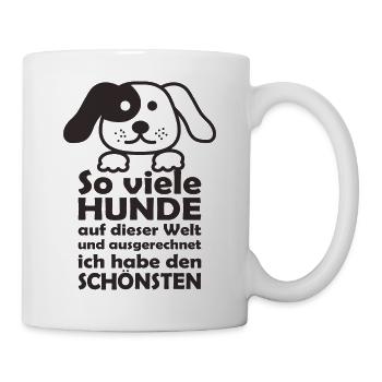 Hundeliebhaber - Tasse - Weiß - Rechts