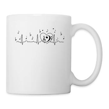 Clef beat music - Mug - white - Right