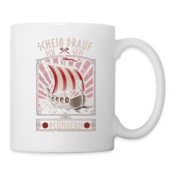 Plündern Nordmänner Krieger Wikinger Germanen - Tasse - Weiß - Rechts