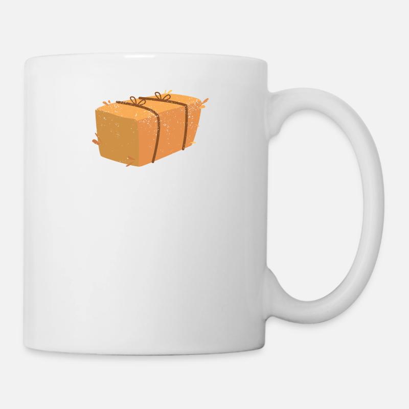 Warum liegt hier Stroh Witziger Spruch Sprüche Spa - Tasse - Weiß