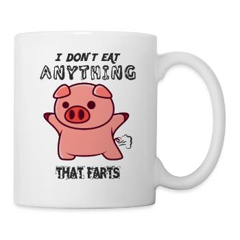 Pupsendes Essen Lustig - Tasse - Weiß - Rechts