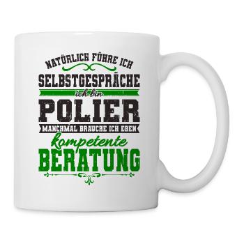 Polier - Tasse - Weiß - Rechts