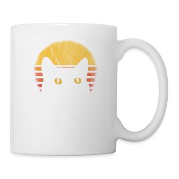 Katzen retro vintage - Tasse - Weiß - Rechts