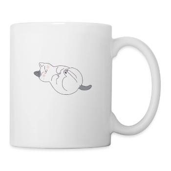 Ich Schnarche Nicht Ich Schnurre Lustig Katze Spru - Tasse - Weiß - Rechts