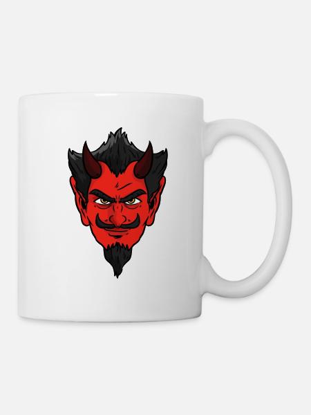 Devil Face - Tasse - Weiß