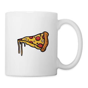 T-shirt pizza valentine couple - Mug blanc - blanc - Droite