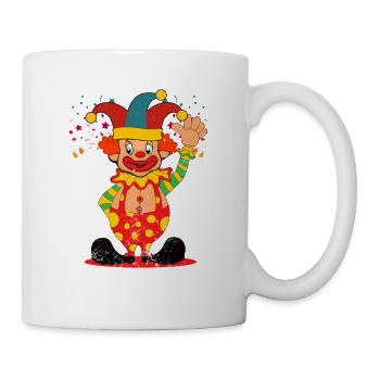 Clown de carnaval - Mug blanc - blanc - Droite