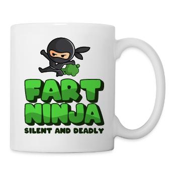 Fart ninja - Mug blanc - blanc - Droite