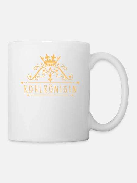 Kohlkönig Kohlkönigin Kohlfahrt Kohltour Geschenk - Tasse - Weiß