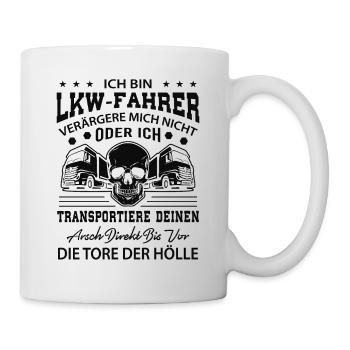LKW Fahrer Geschenk - Tasse - Weiß - Rechts