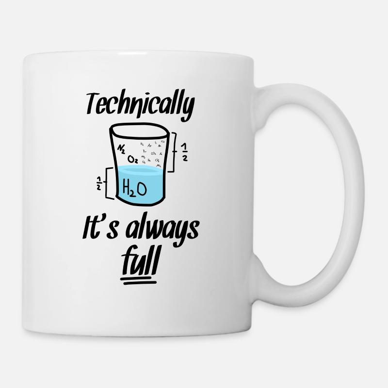 Nerd Nerds Chemie Spruch Glas - Tasse - Weiß