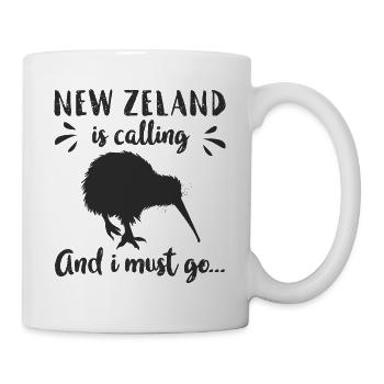 Neuseeland Ruft Urlaub - Tasse - Weiß - Rechts