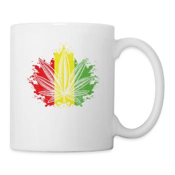 Cannabis smoking - Mug - white - Right