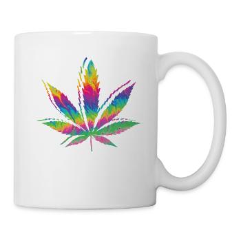 Cannabis De la drogue - Mug blanc - blanc - Droite
