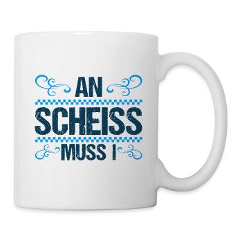 Bayrischer Dialekt lustig - Tasse - Weiß - Rechts
