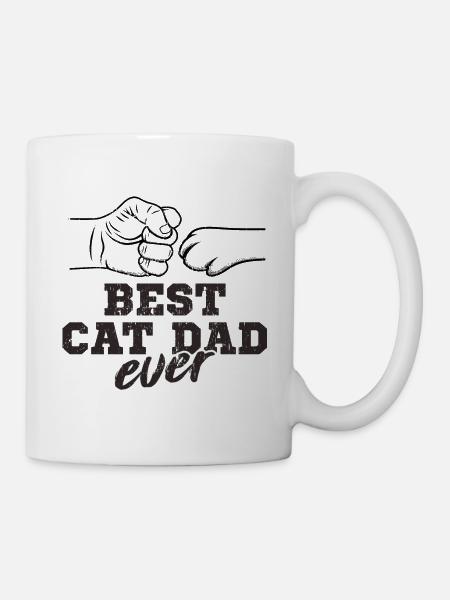Katzen Papa - Tasse - Weiß