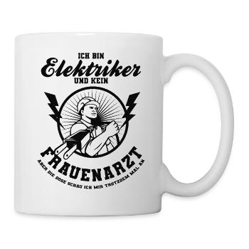Elektriker - Tasse - Weiß - Rechts