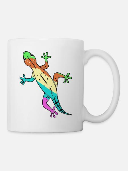 Lizard Gecko Zoology Wildlife Amphibian Amphibian - Mug - white