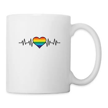 Amour gaie - Mug blanc - blanc - Droite