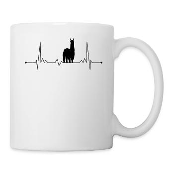 Alpaca Heartbeat ECG Symbol Alpaca Heartbeat - Mug - white - Right