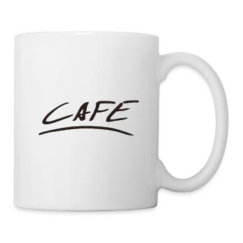 Cafe - Tasse - Weiß - Rechts