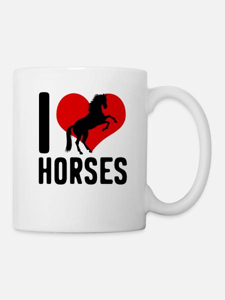 Rider rider sayings heart - Mug - white