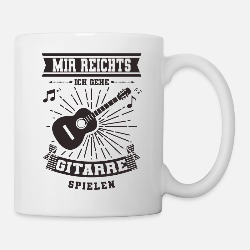 Gitarre - Tasse - Weiß