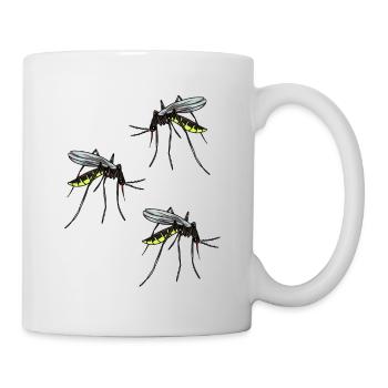 insectes suceur de sang moustique moustique ensanglanté moustiques - Mug blanc - blanc - Droite