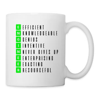Ingenieur - Tasse - Weiß - Rechts