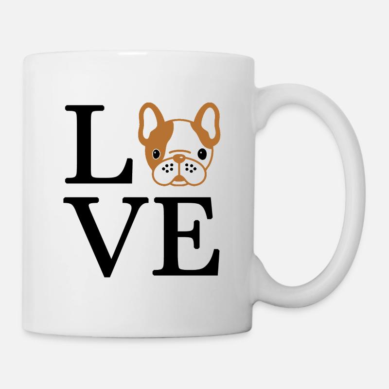 Amour de bouledogue français - Mug blanc - blanc