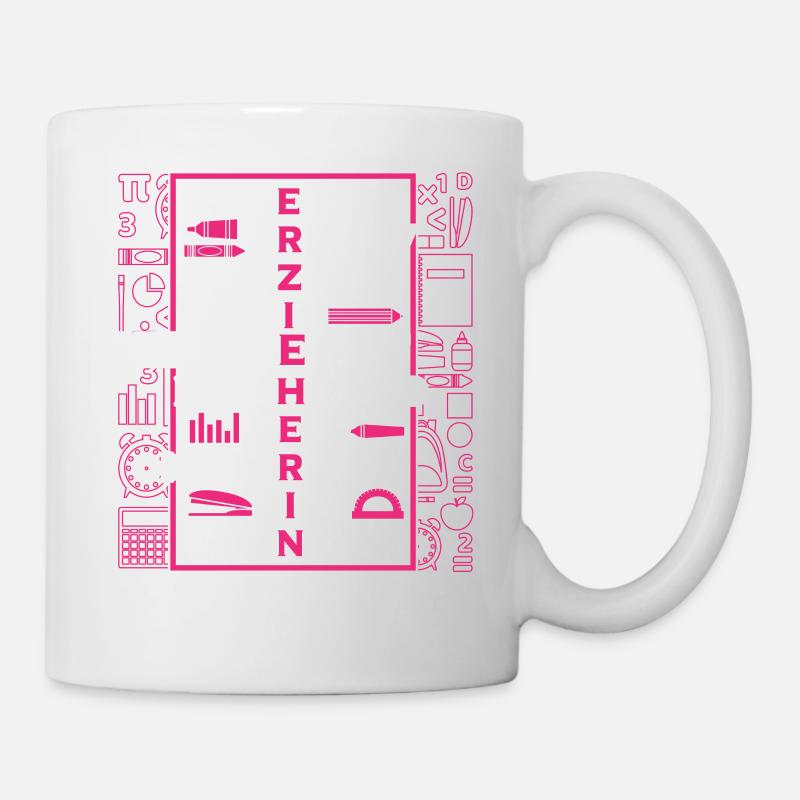 Erzieher Erzieherin Kindergarten Geschenk Abschied - Tasse - Weiß