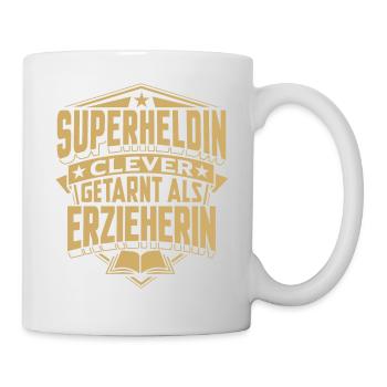 Erzieher Erzieherin Kindergarten Geschenk Abschied - Tasse - Weiß - Rechts
