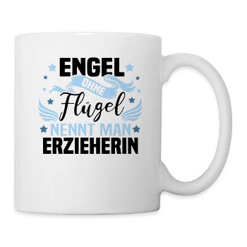 Lustiges Erzieherin Kinder Kindergarten Geschenk - Tasse - Weiß - Rechts