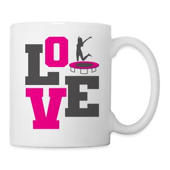 Trampolin - Tasse - Weiß - Rechts