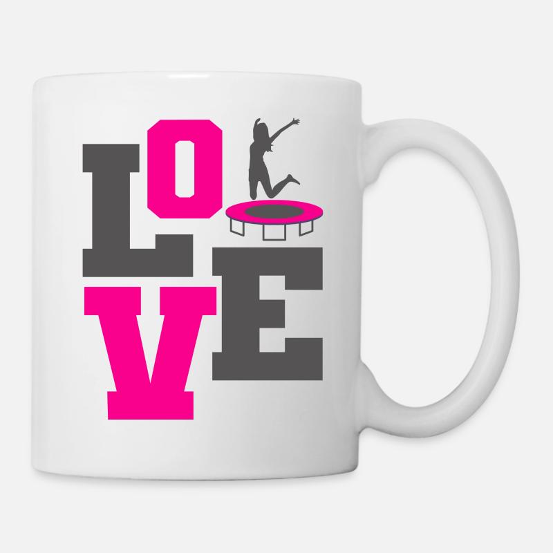 Trampolin - Tasse - Weiß